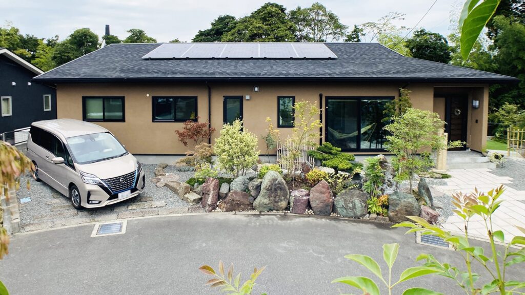 丸和建設が手がけた平屋の外観